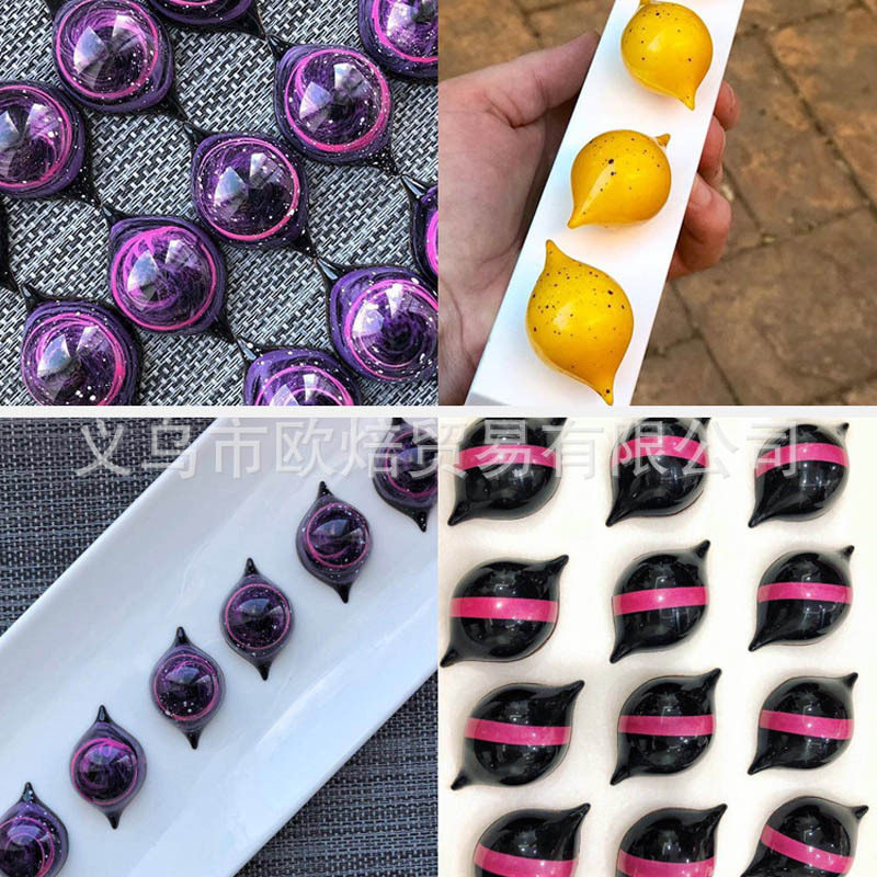 21连柠檬形巧克力模具塑
