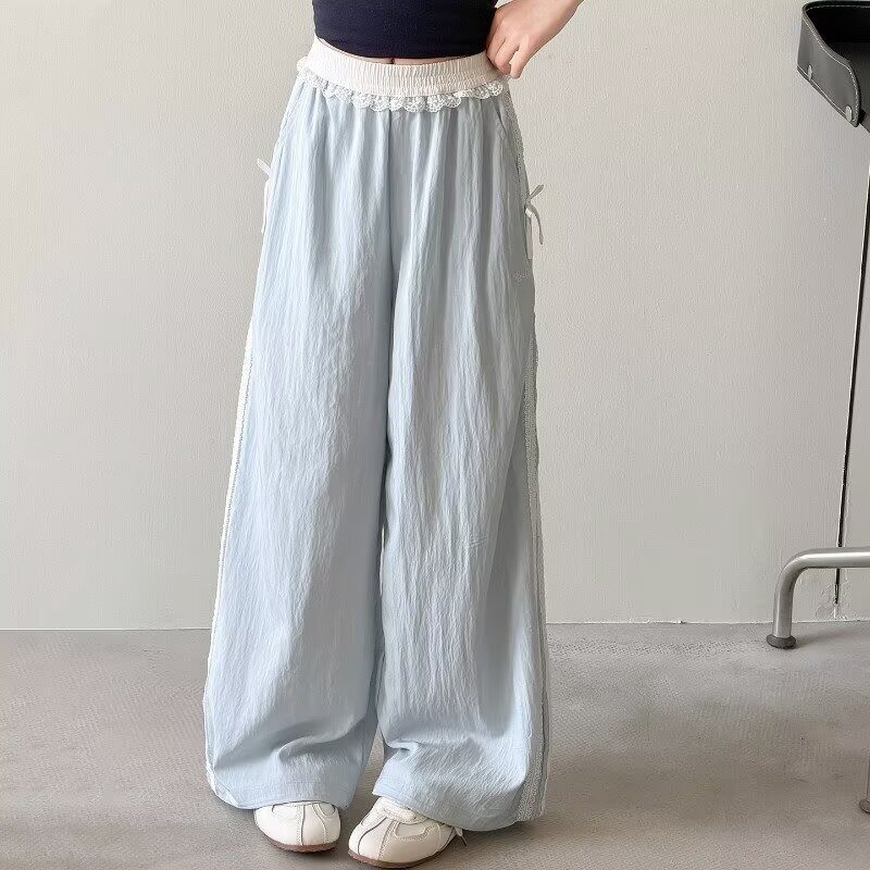 女童裤子夏季薄款女大童韩版速干裤儿童休闲裤女孩夏天冰丝防蚊裤