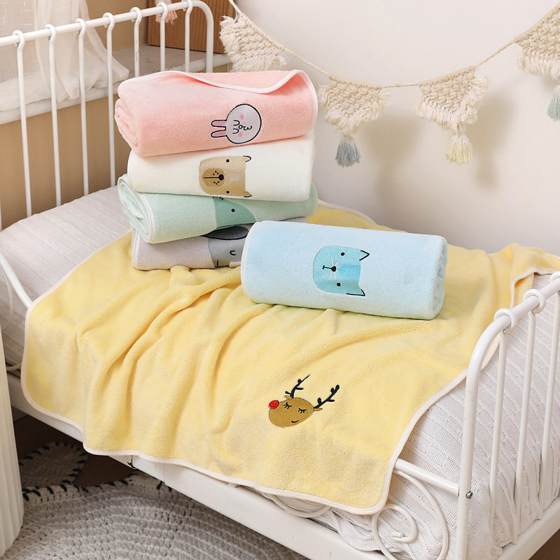 儿童浴巾珊瑚绒超柔吸水盖毯宝宝婴儿毛巾被抱被不易掉毛,婴童用品,婴童毛毯/盖毯,淘宝优惠券,粉丝福利购,淘宝优惠卷