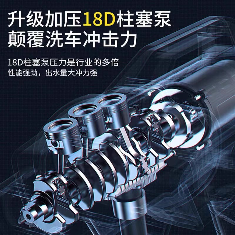 家用无线高压洗车水枪便携式锂电洗车水枪高压水枪洗车枪全套