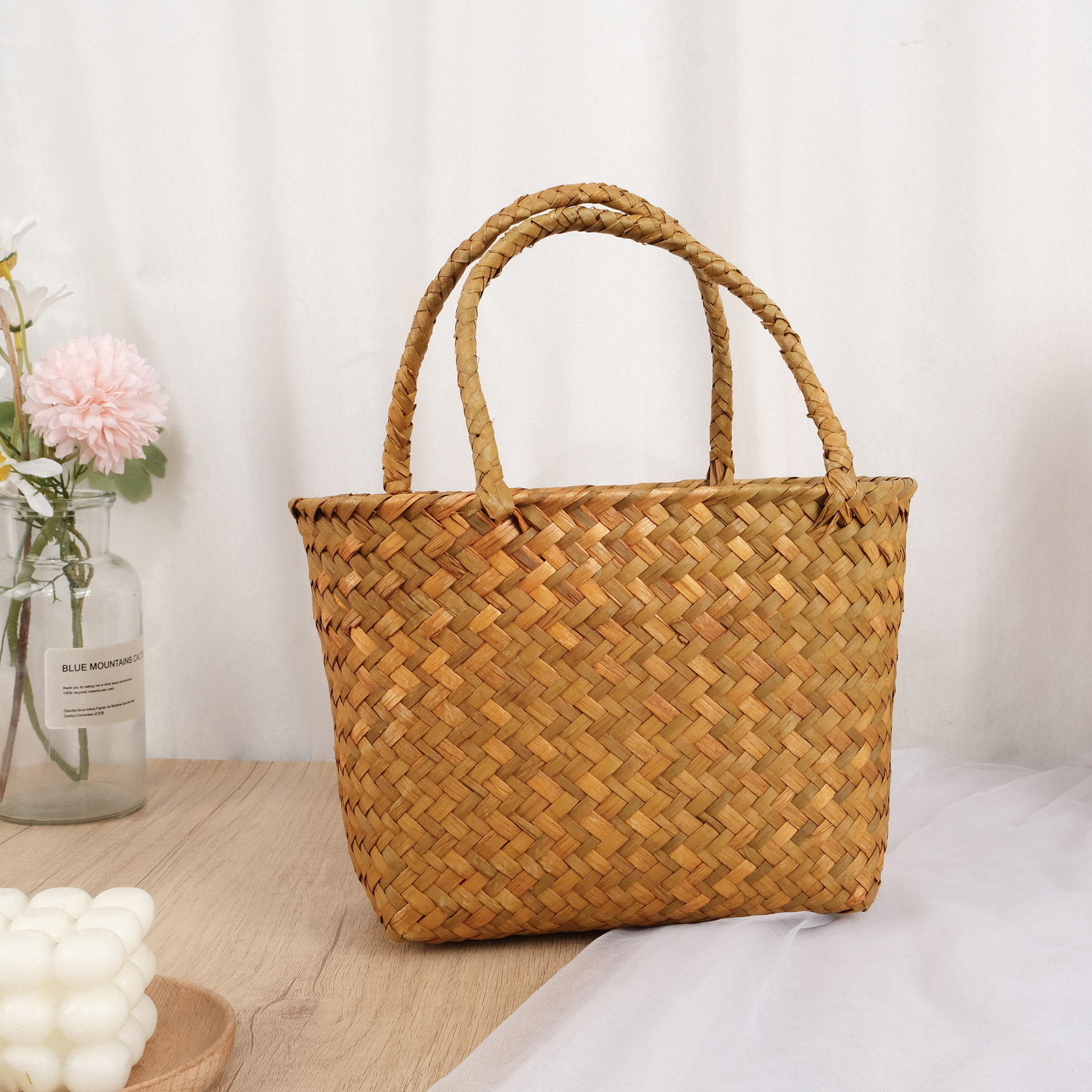 复古中式宫廷月饼包装编织篮手提包月饼广式蛋黄酥酒店送礼手提盒