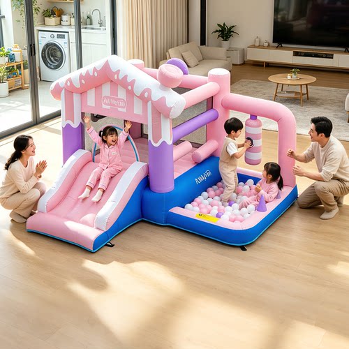 AirMyFun粉屋乐园充气城堡玩具