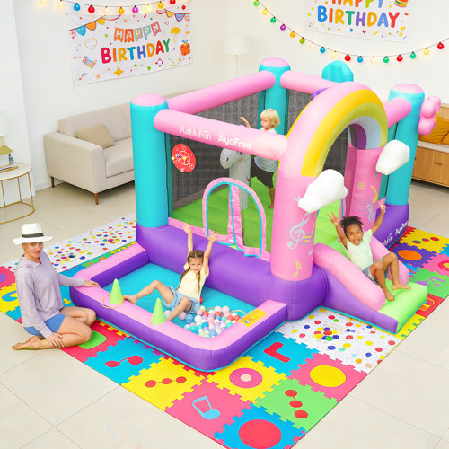 AirMyFun彩虹独角兽充气城堡玩具
