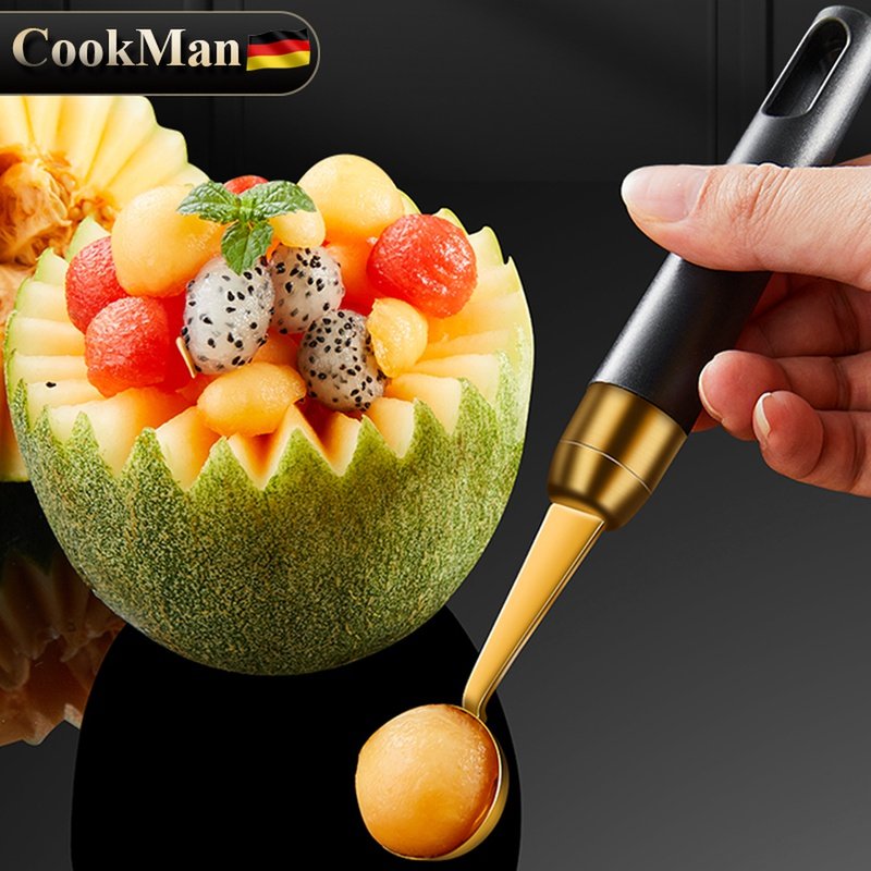 速发球锈钢水果挖球器挖西瓜勺切西瓜神器冰淇圆勺淋形雪糕挖不勺