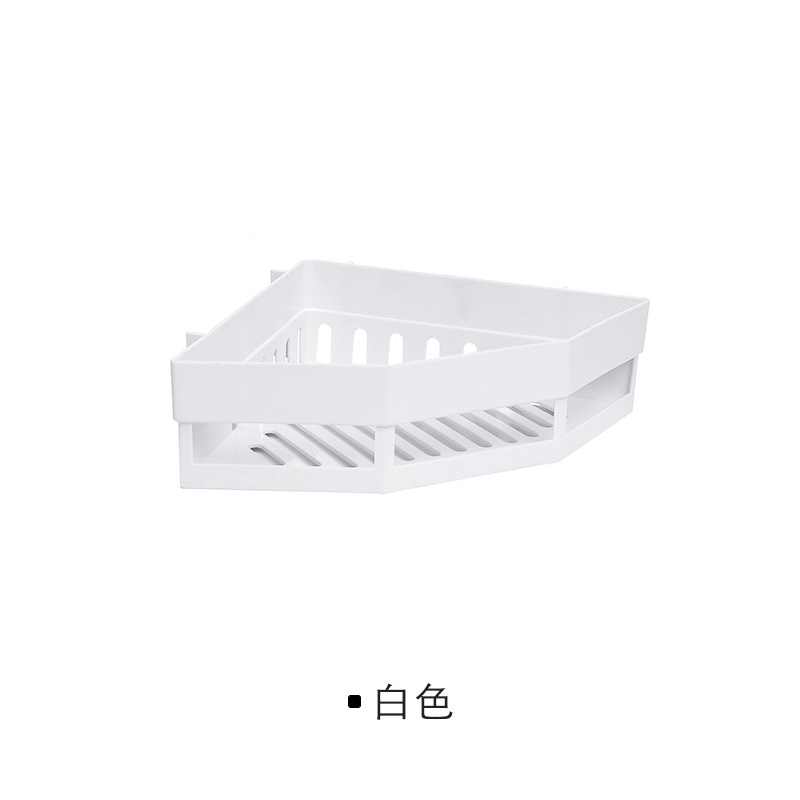 速发新品免打孔转角置物架厨房衣柜化妆室洗漱架浴室壁Y挂三角架
