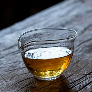 孟瀚公道杯玻璃高档日式 锤纹公杯功夫茶具手工简约茶海加厚分茶器