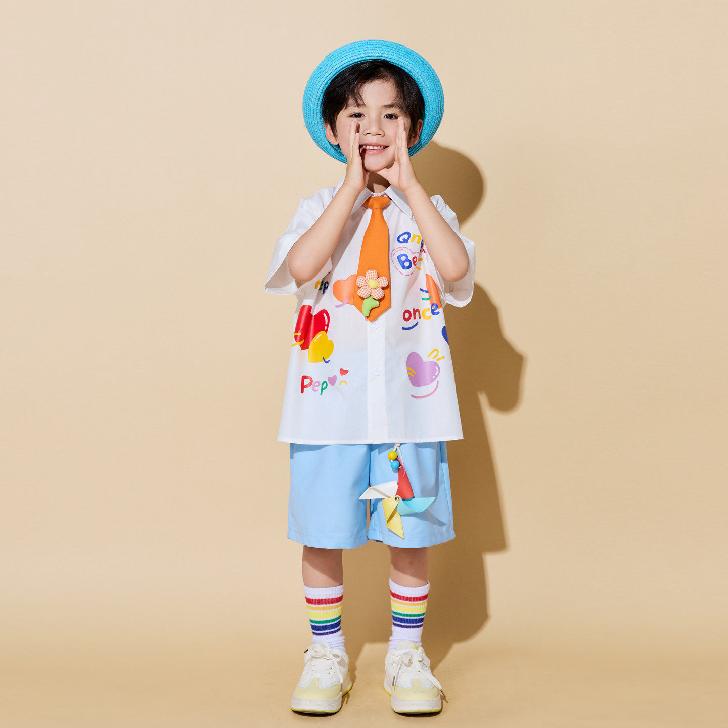 六一儿童演出服蓬蓬裙小学生合唱表演班服套装女童主持礼服公主裙