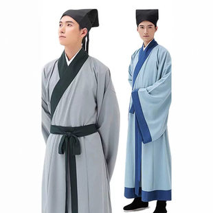 影视剧演出服饰 古代江南才子汉服长衫 古装 男宋朝书生秀才公子服装