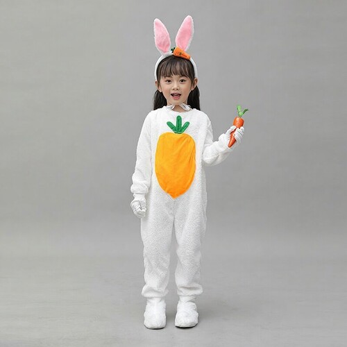 儿童小兔子表演服卡通话剧幼儿园十二生肖造型小白兔纱裙芭蕾动物