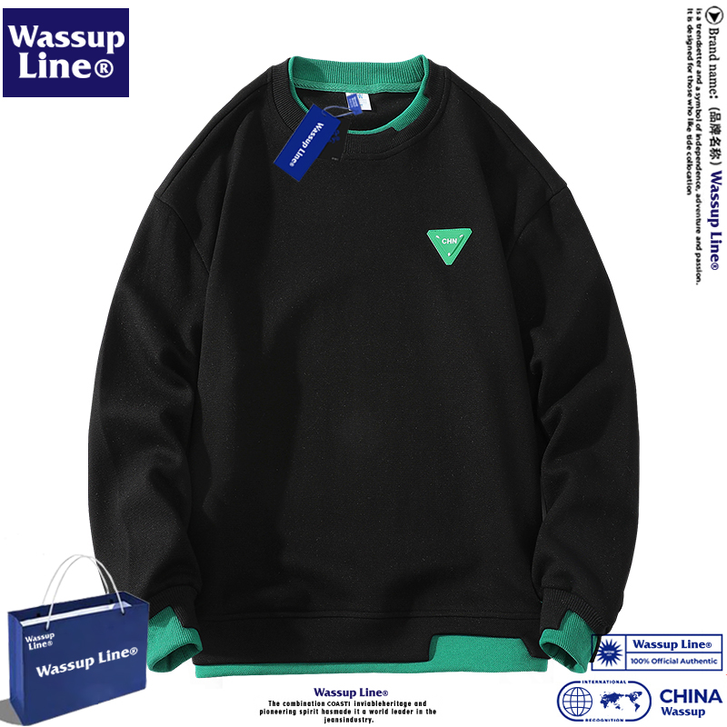 WASSUPLINE潮牌卫衣男