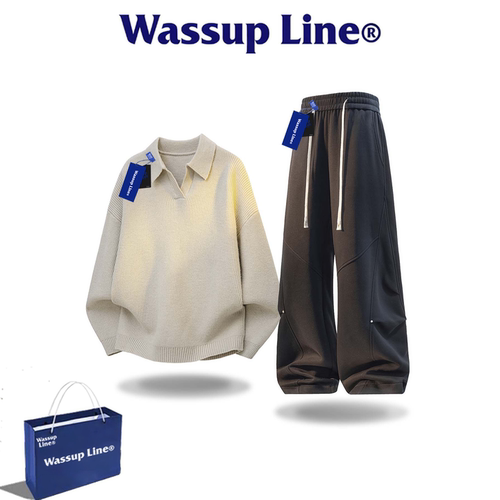 WASSUPLINE潮牌男士秋季两件套