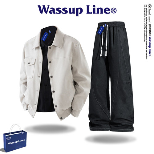 WASSUPLINE男士休闲运动套装
