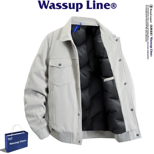 WassupLine潮牌90%白鸭绒羽绒服