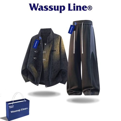 WASSUPLine潮牌秋季男装两件套