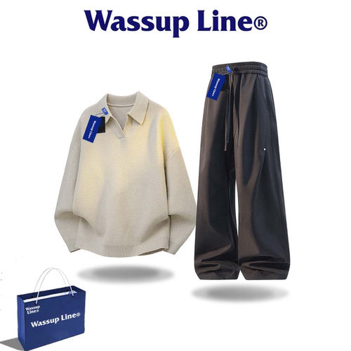 WASSUPLINE潮牌男士秋季两件套