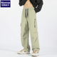 长裤 WASSUP 新款 宽松直筒运动工装 Line潮牌休闲裤 男日系2024秋季