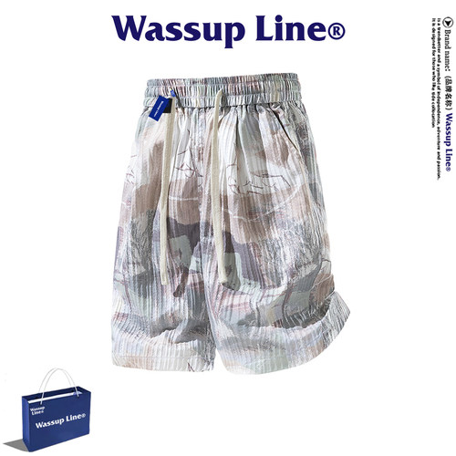 WASSUPLine潮牌时尚五分裤男