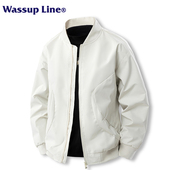 夹克潮流百搭棒球服男款 外套立领休闲上衣春秋季 LINE男士 WASSUP