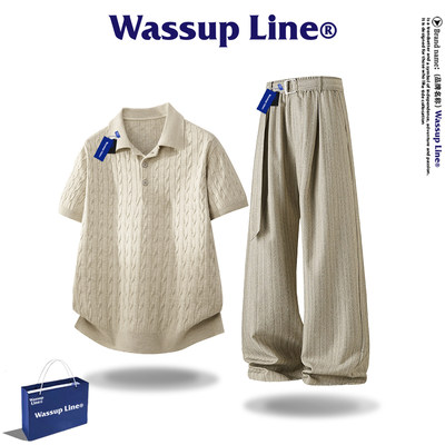 WASSUPLine潮牌休闲时尚套装男