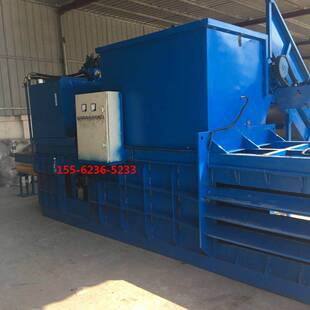 中小型卧式废料压块机全自动钢筋液压打包机金属边角料自动压块机