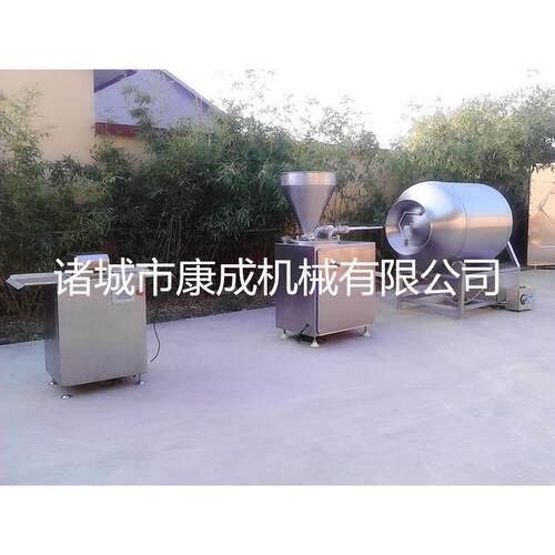 全自动热狗肠灌肠机 火腿肠灌肠机设备 不锈钢真空滚揉机