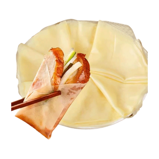 北京烤鸭卷饼皮春饼筋饼烙馍手工面皮即食高筋面粉薄饼餐饮店商用
