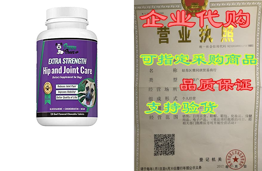 glucosamine chondroitin for dogs with msm - all natural h