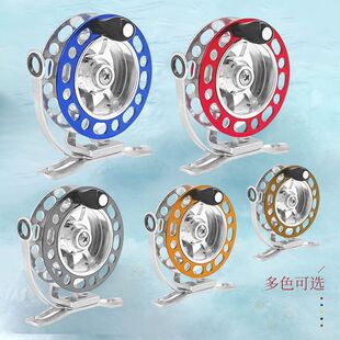 右手轮全金属鱼线轮带泄力迷你前打轮谷麦轮逗钓可改活鱼扣路亚轮