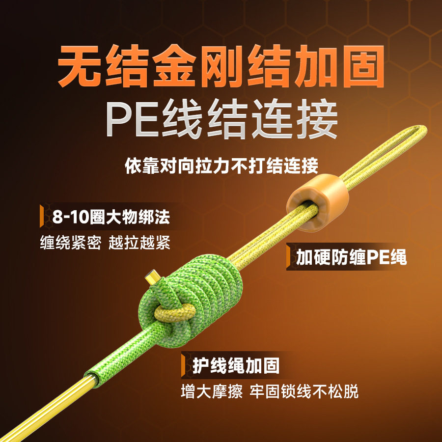 科诺拉PE线主线成品线组黑坑竞技钓鱼线组全套台钓绑好成品尼龙线