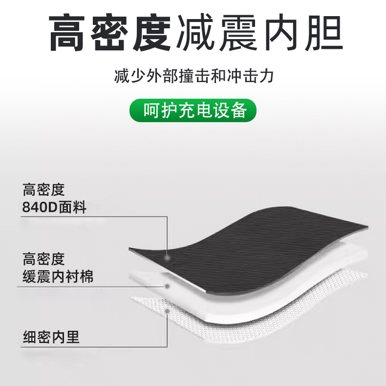 新能源汽车充电枪充电线收纳包车载牛津布收纳电动车充电器收纳包