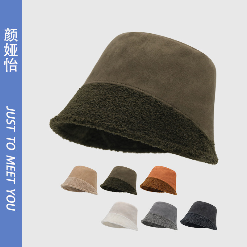 日系麂皮绒渔夫帽子女秋冬季时尚百搭保暖护耳素颜遮脸显脸小盆帽,服饰配件/皮带/帽子/围巾,帽子,淘宝优惠券,粉丝福利购,淘宝优惠卷