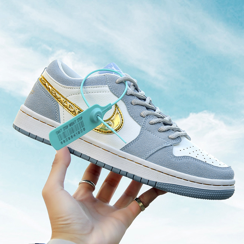 aj男鞋木乃伊空军一号青苹果黑白熊猫板鞋女af1黑绿脚趾冰雪奇缘