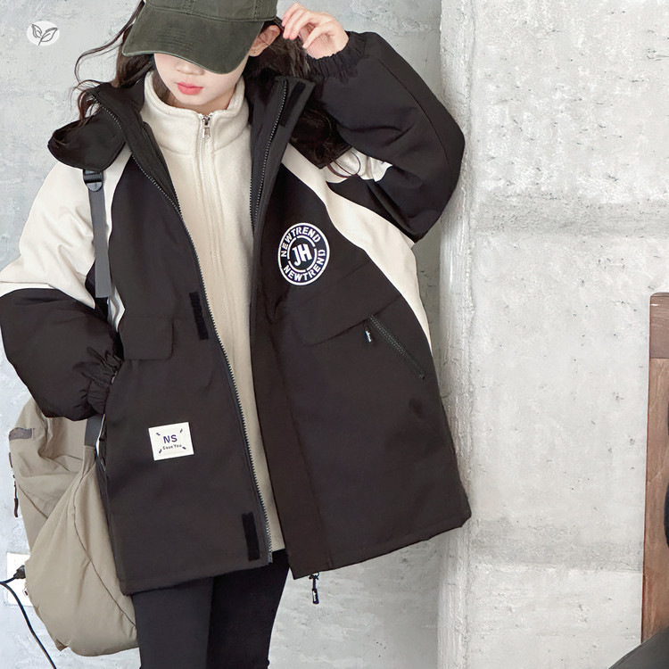 女童2025年秋冬新款三合一冲锋衣外套儿童户外保暖加棉加厚夹克衫