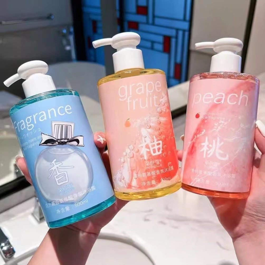 小红书推荐水蜜桃香氛沐浴露持久留香补水保湿全身香体男女沐浴乳