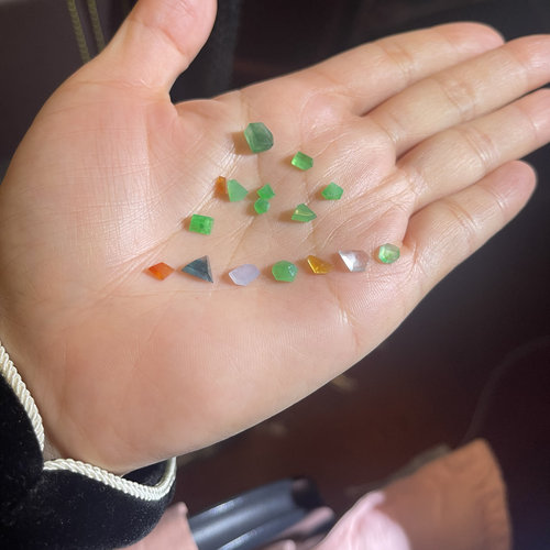 天然缅甸翡翠A货冰绿葫芦18K金弹簧扣小滴溜配饰直播间专拍定制版