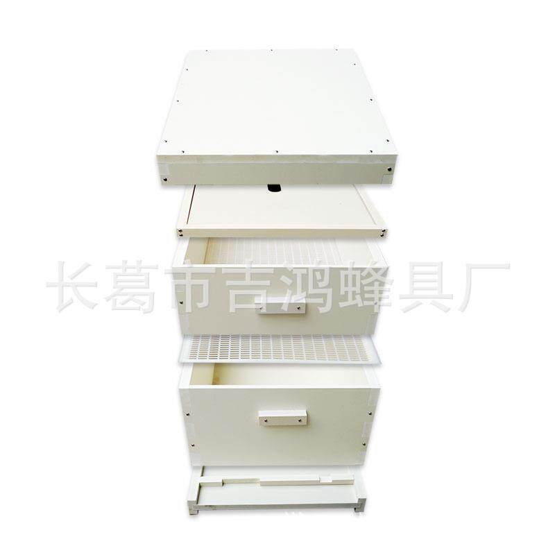 塑料复合材料蜂箱朗氏养蜜蜂箱达旦出口标准养蜂桶吉鸿蜂具工厂