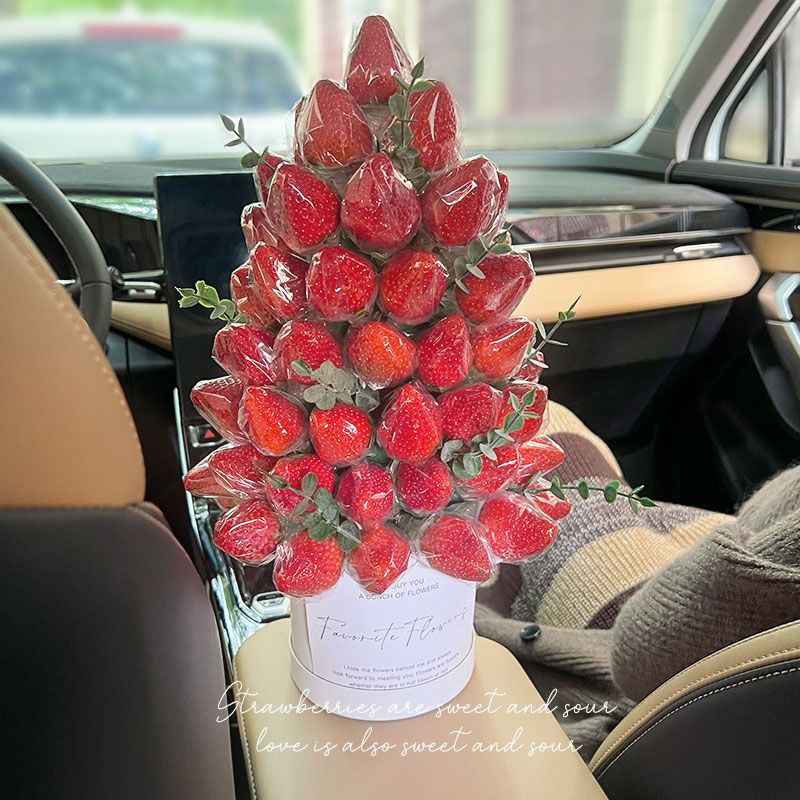 圣诞节diy草莓圣诞树水果花束礼品平安夜创意礼物装饰送女友闺蜜