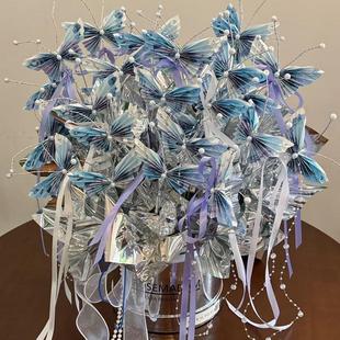 创意蝴蝶有钱花diy材料包花束抱抱桶礼盒手工创意生日礼物送男生