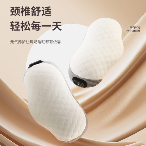 颈椎按摩枕多功能肩颈按摩仪加热腰部靠枕背部电动家用颈椎按摩枕