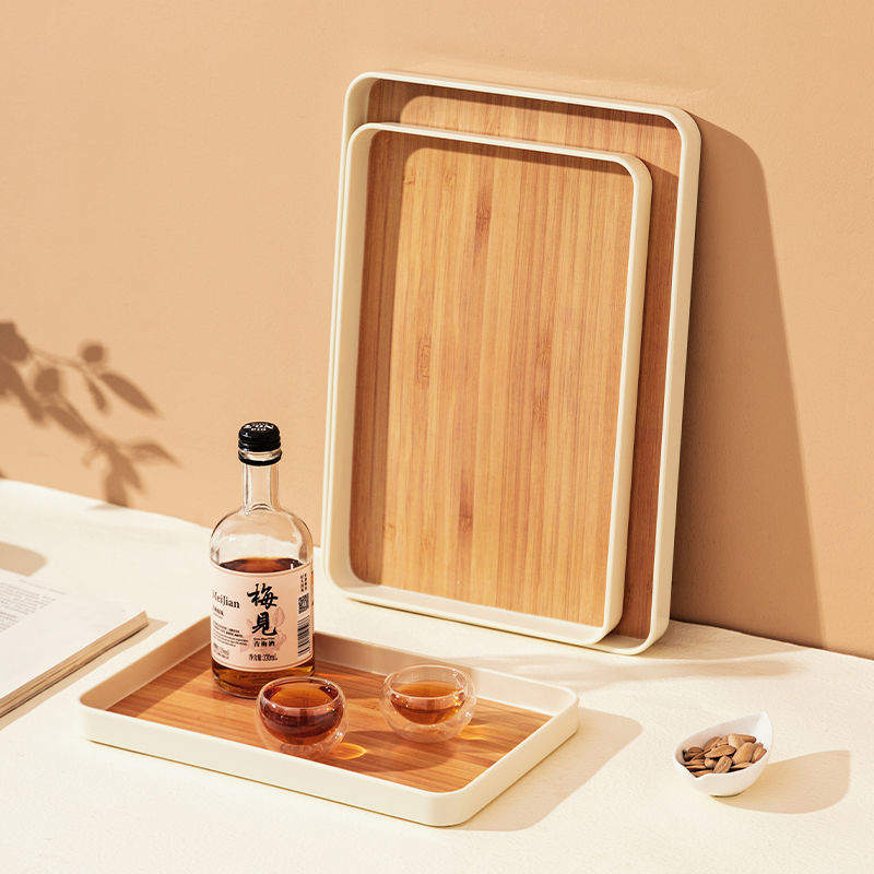 仿木纹托盘家用创意网红i