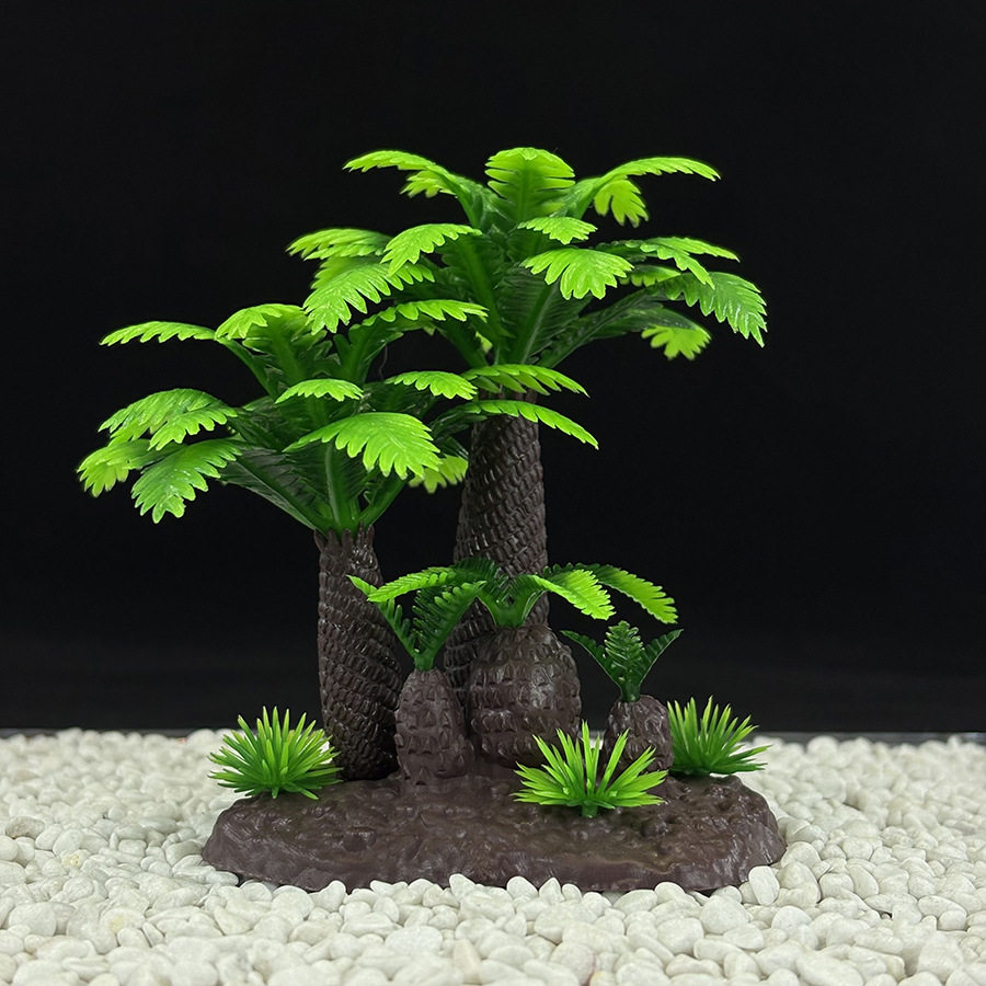 鱼缸造景装饰塑料仿真水草植物微景椰树摆件景观水族用品水族箱