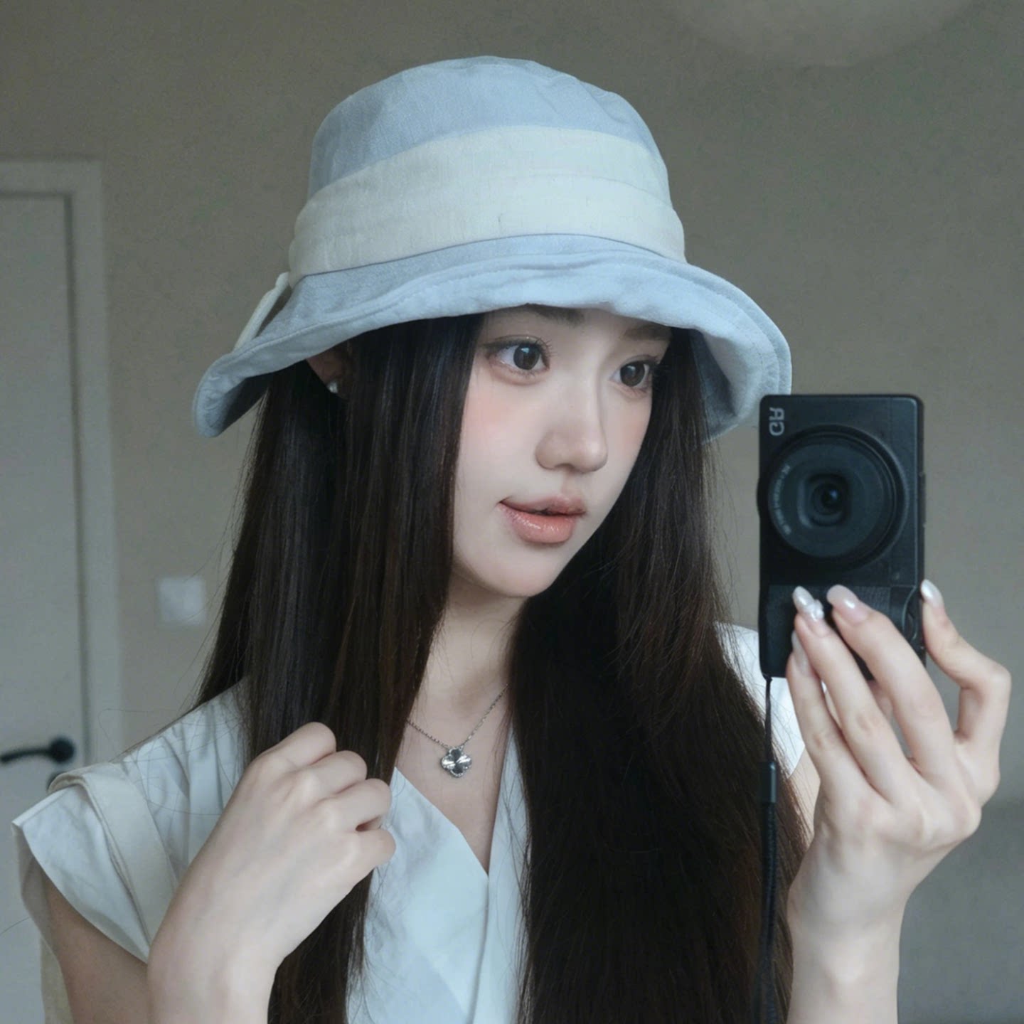 夏季透气显脸小防晒渔夫帽女款