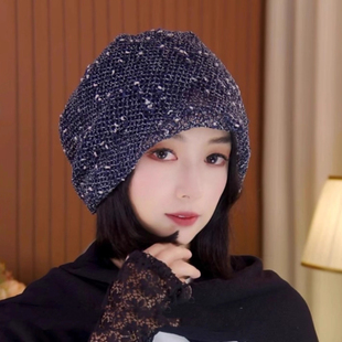 夏季新款遮白发宽松堆堆帽子女显脸小休闲套头帽时尚百搭薄款冷帽