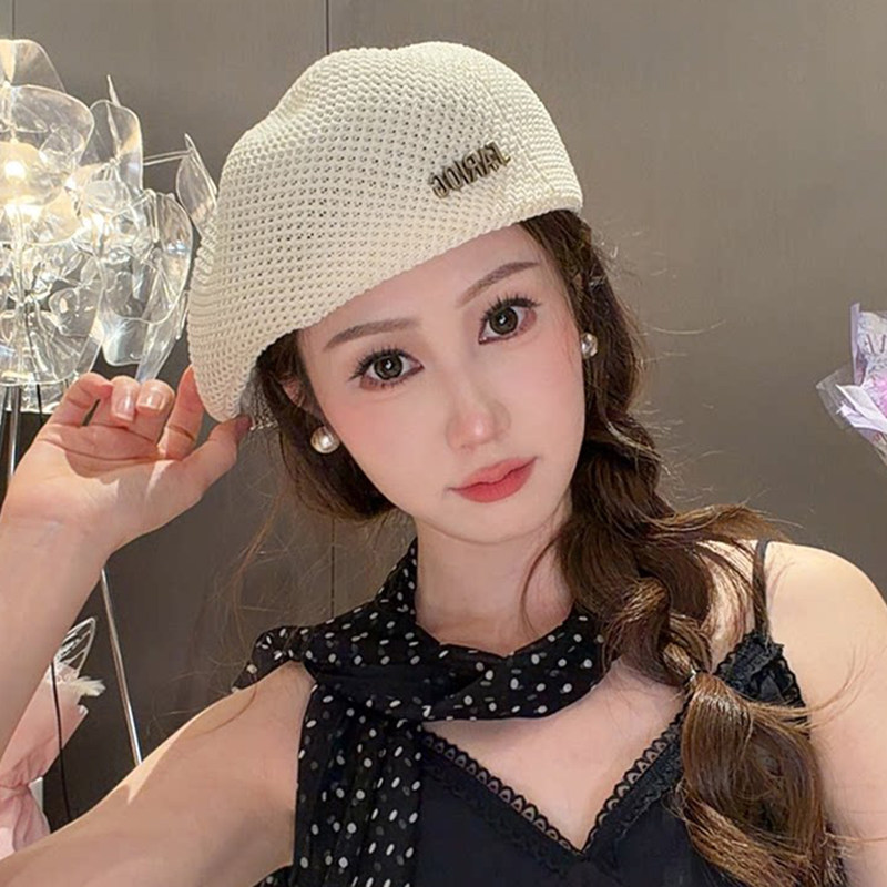 夏季透气薄款反戴贝雷帽女前进帽