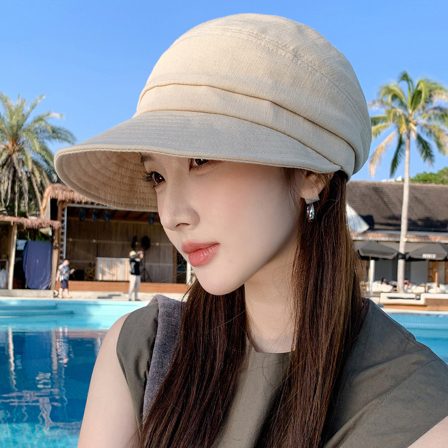 春夏女UPF50+防晒遮阳渔夫帽百搭