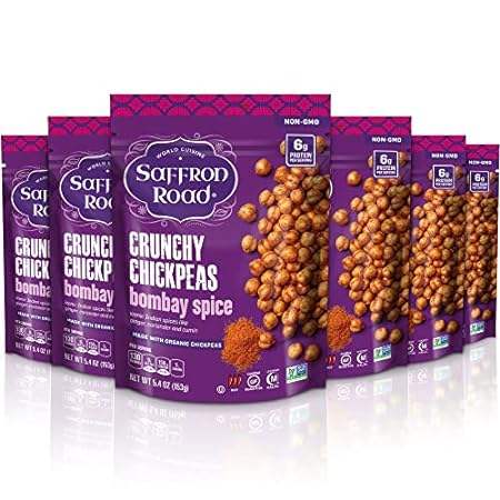 Saffron Road Organic Crunchy Chickpea Snacks-Gluten Free，