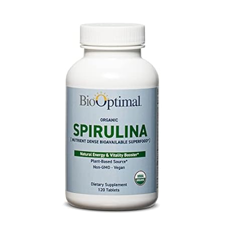 Organic Spirulina Tablets - Organic， Non-GMO， No Additive