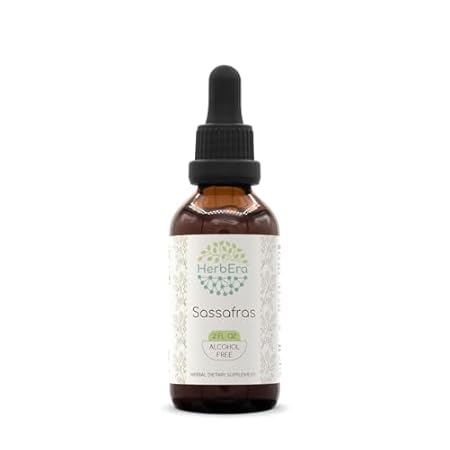 Sassafras B60 Alcohol-Free Herbal Extract Tincture， Conce