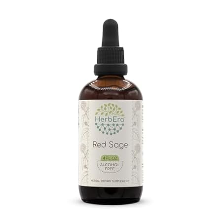 Red Sage B120 Alcohol-Free Herbal Extract Tincture， Conce