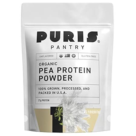PURIS? Organic Pea Protein Powder， 100% Grown， Processed